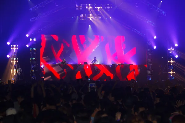 STEVE AOKI mostra all '808 FESTIVAL 2013 — Foto Stock