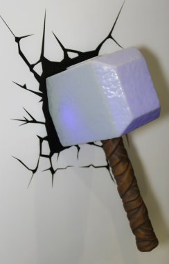 A model of the Thor Hammer from the movies and comics 3 clipart