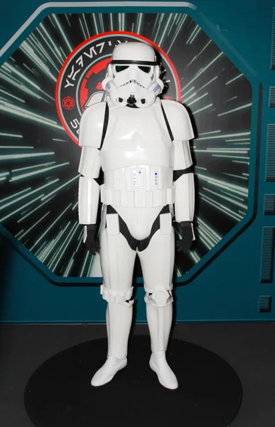 A model of the character Storm Trooper from the movies and comic — Stock Photo, Image