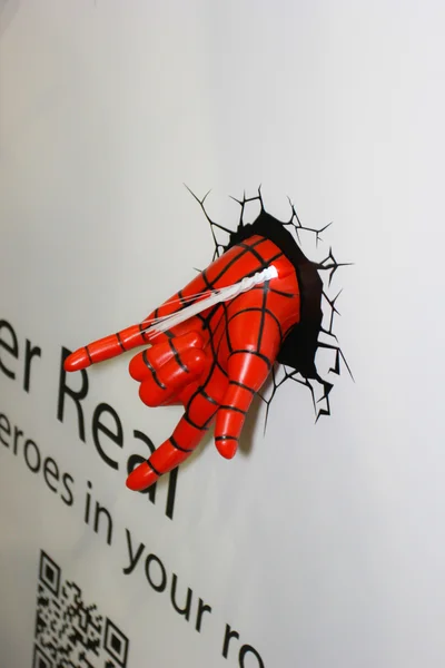 Ένα μοντέλο του χεριού spiderman από τις ταινίες και comics 22 — Φωτογραφία Αρχείου