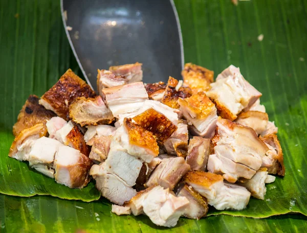 Siu Yuk - Chinese crispy roasted belly pork — Stock Photo, Image