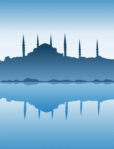 Silueta de Estambul — Vector de stock