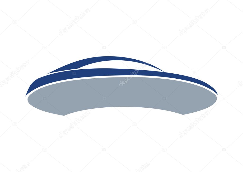 Car logo white blue paper background