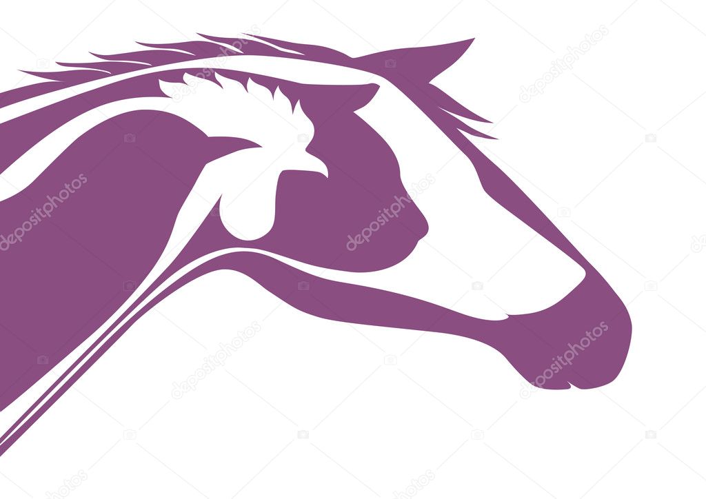 Animal silhouettes and veterinary logo