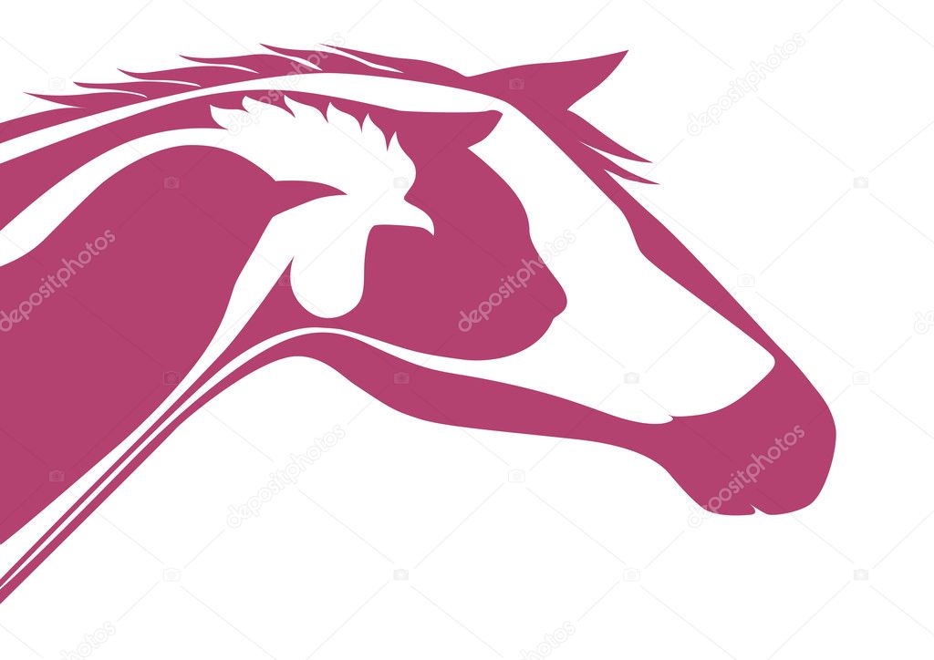 Pink veterinary logo