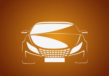 Soyut vektör araba logosu