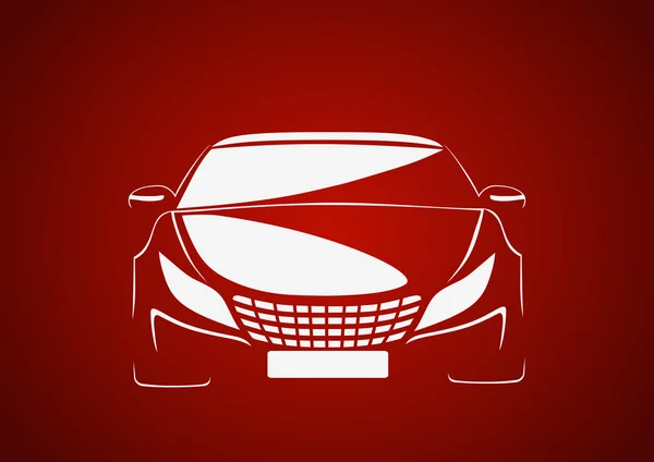 Logotipo abstracto vector coche — Vector de stock