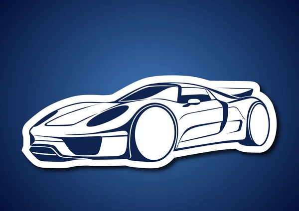 Logotipo abstracto vector coche — Vector de stock