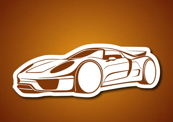 Logo astratto dell'automobile vettoriale — Vettoriale Stock