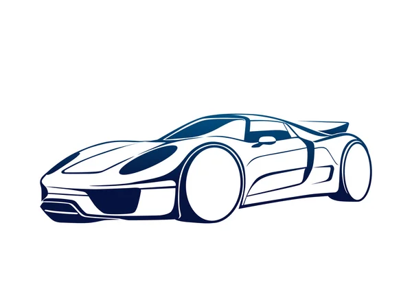 Logotipo abstracto vector coche — Vector de stock