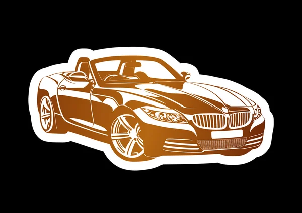 Logo astratto dell'automobile vettoriale — Vettoriale Stock