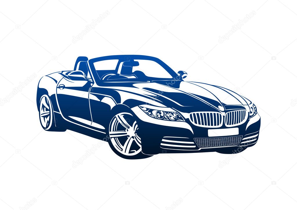 Calligraphic car logo