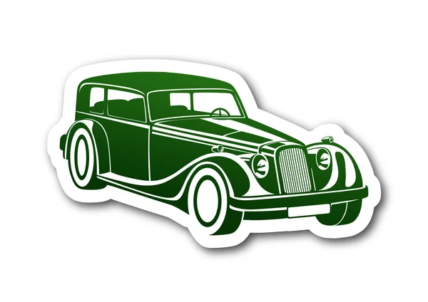 Coche retro y nostálgico — Vector de stock