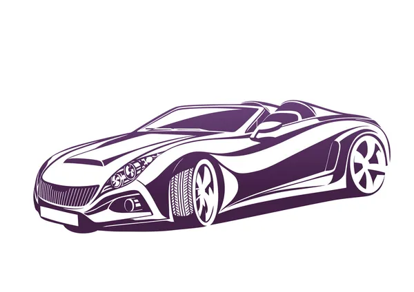 Logo de voiture calligraphique — Image vectorielle