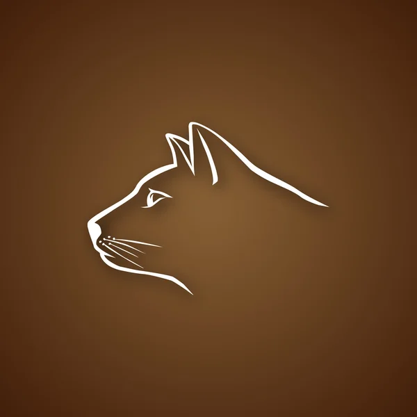 Logo gato — Vector de stock