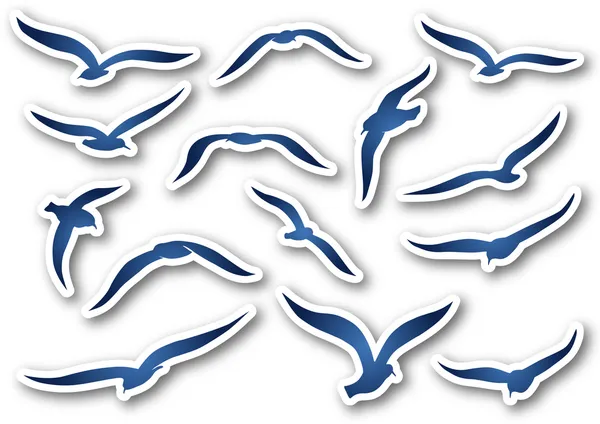 Gaviotas — Vector de stock