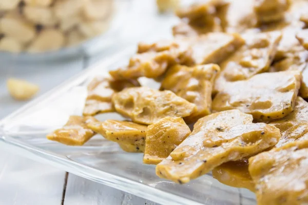 Kona Coffee Macadamia Nut Brittle — Stock Photo, Image