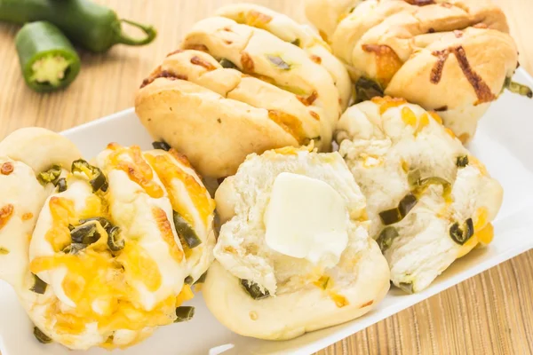 Jalapeno Cheese Bread — Stock Photo, Image