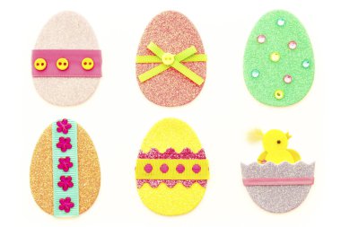 Glitter Paskalya yumurtaları