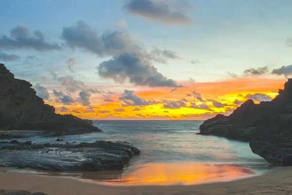 Halona Cove Sunrise 1 — Stockfoto
