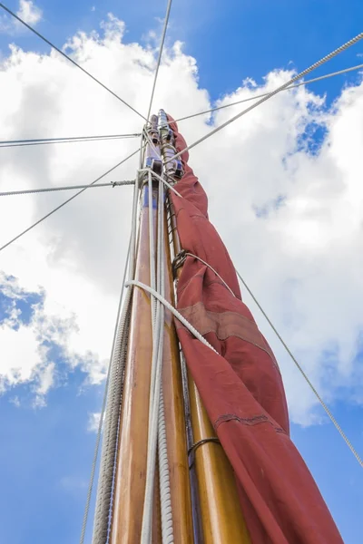 Segelbåt mast 2 — Stockfoto