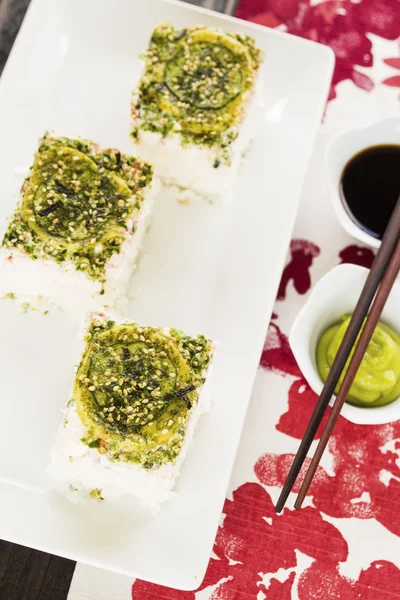 Californië pan sushi — Stockfoto