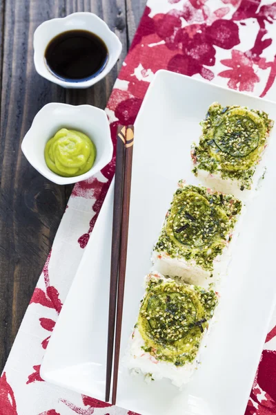 Californië pan sushi — Stockfoto