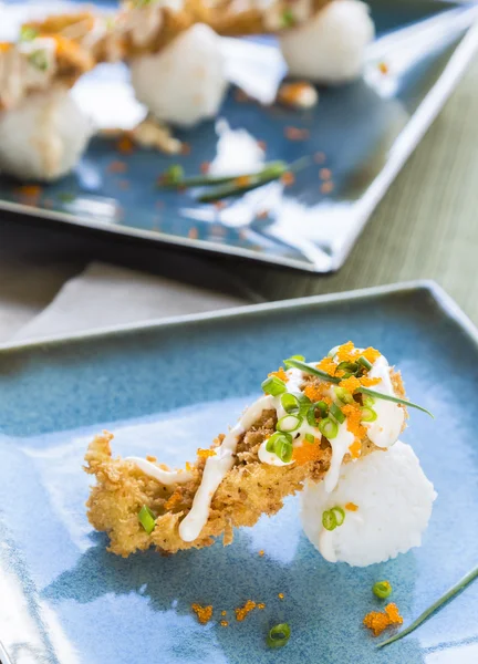Stekt panerad sushi — Stockfoto