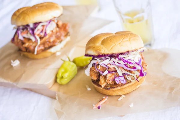 Hawaiian BBQ sandwich di pollo — Foto Stock
