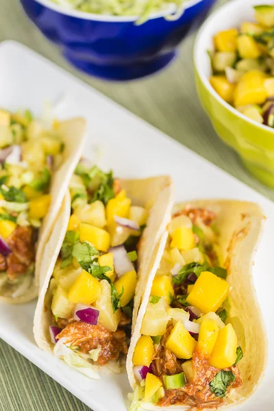 Hawaiian BBQ-kip taco 's — Stockfoto