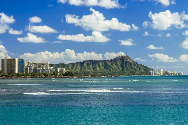 Diamond head ve waikiki — Stok fotoğraf