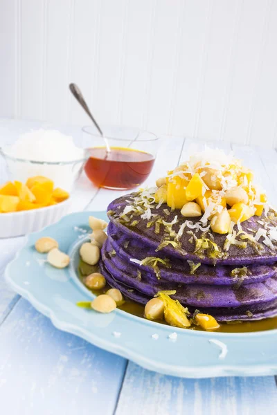 Hawaiian taro pancakes — Stock Photo, Image