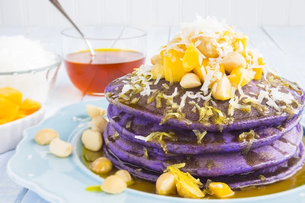 Hawaiian taro pancakes — Stock Photo, Image