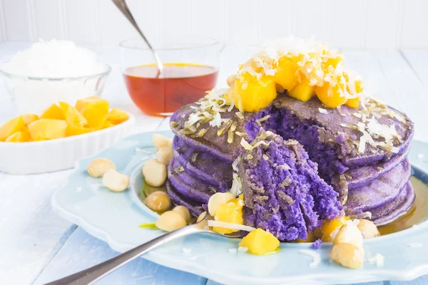 Hawaiian taro pancakes — Stock Photo, Image