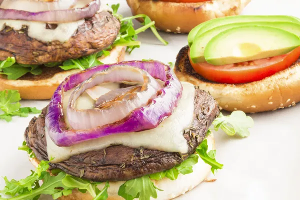 Portobello Burgers — Stock Photo, Image