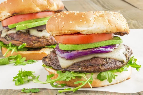 Portobello Burgers — Stock Photo, Image