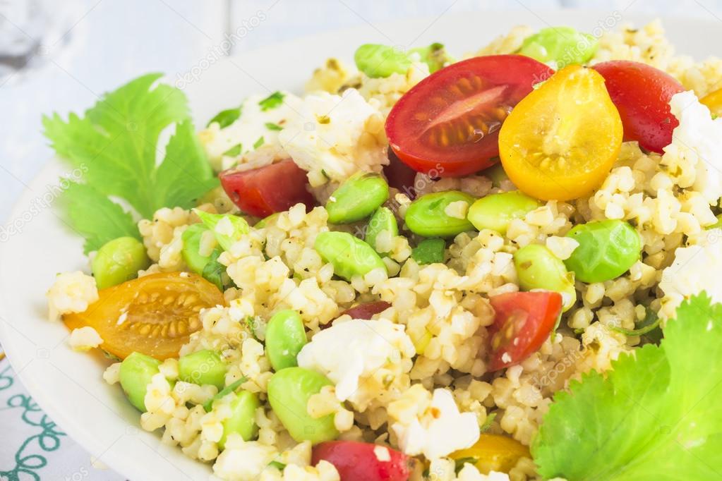 Edamame Tabbouleh Stock Photo by ©LAMeeks 44623653