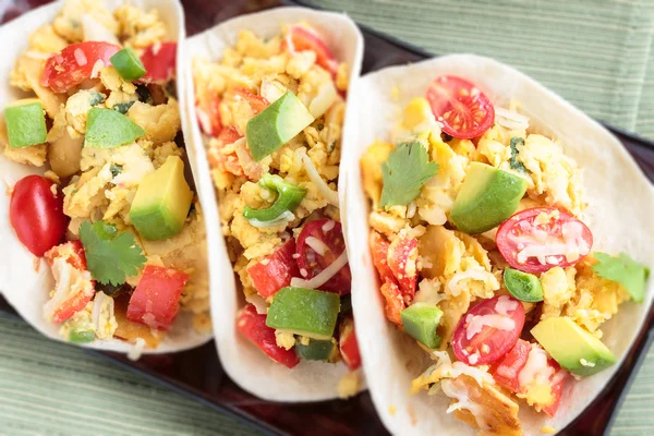 Migas Tacos Stockbild