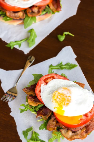 Fried Egg BLT — Stock Photo, Image