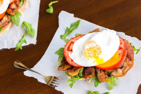 Fried Egg BLT — Stock Photo, Image