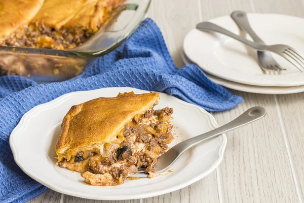 Halbmond-Lasagne — Stockfoto