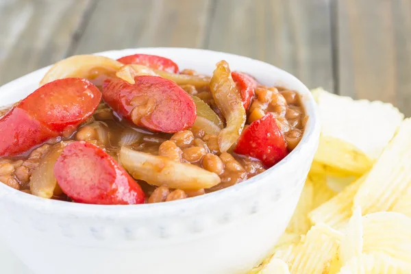 Hawaiian Pork and Beans — Stock Photo, Image