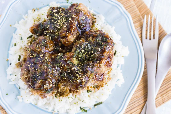 Ajo Furikake Pollo —  Fotos de Stock