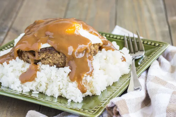 Teriyaki loco moco — Stockfoto