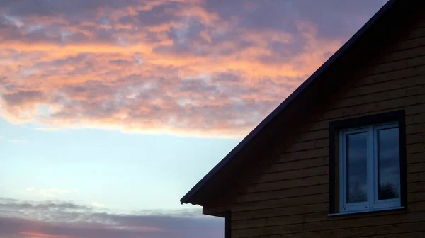 Yazın Kırsalda Renkli Günbatımı — Stok fotoğraf