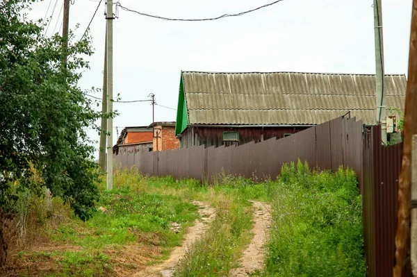 Old Wooden House Village Summer — Stock Photo, Image