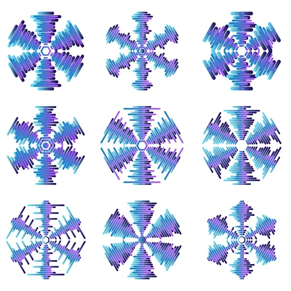 Snöflingor — Stock vektor