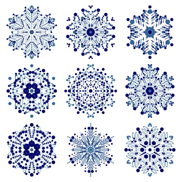 Copos de nieve — Vector de stock