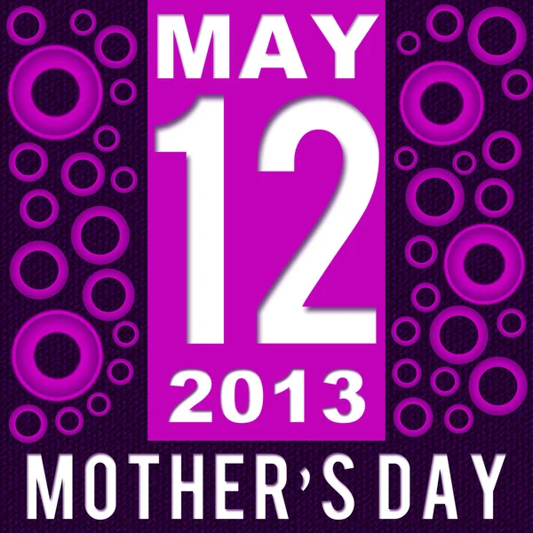 Dia das Mães - Roxo com Círculos Rosa — Fotografia de Stock