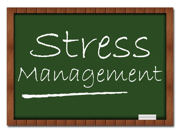 Gerenciamento de estresse - Conselho de sala de aula — Fotografia de Stock